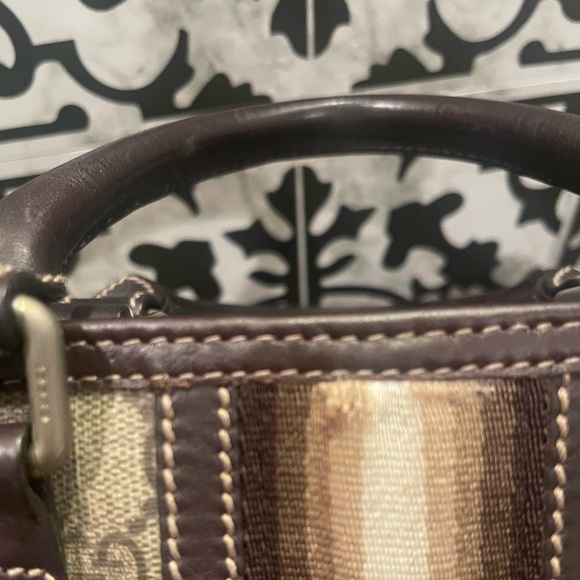 VGUC Gucci GG Web JOY Boston coated canvas - Picture 4 of 8